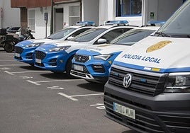 Vehículos de la Policía Local.