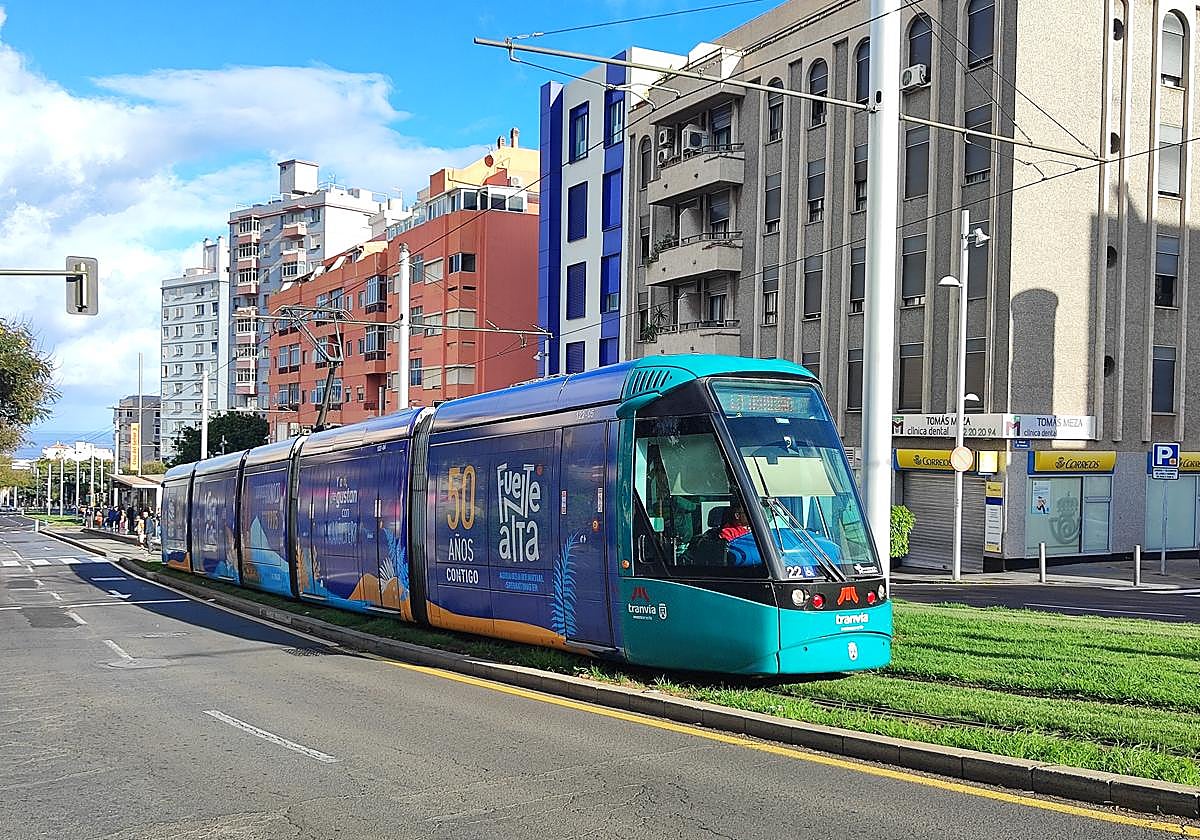 Un tranvía en la zona donde ocurrió el suceso.