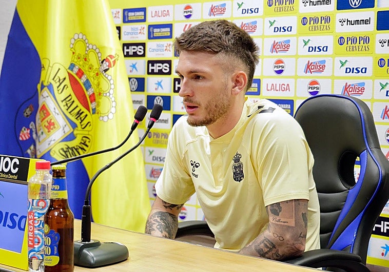 Viti Rozada, en rueda de prensa.