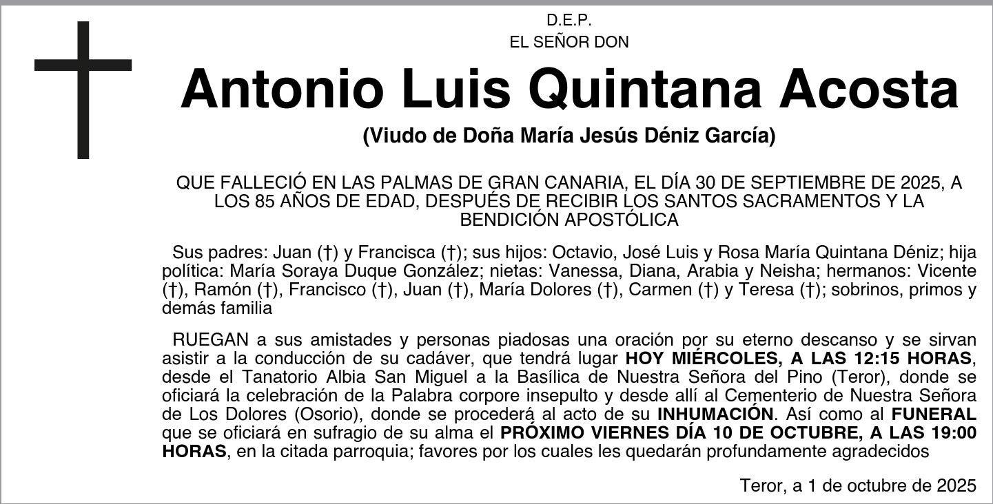 Antonio Luis Quintana Acosta