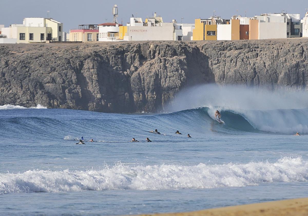 El sur de El Cotillo, desde el muellito.