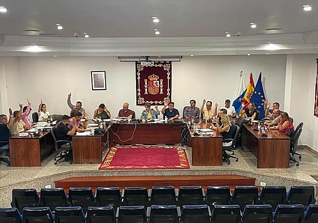 Un momento de la sesión de este viernes.