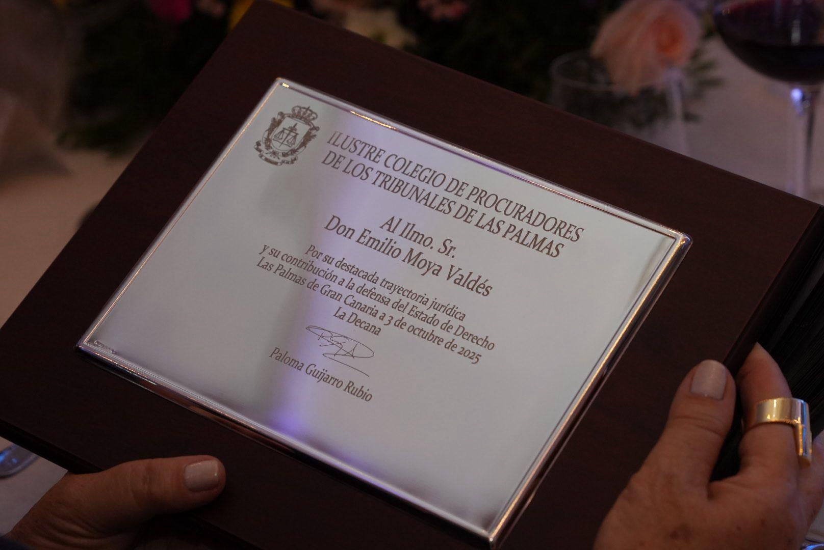 Acto homenaje del Colegio de Procuradores