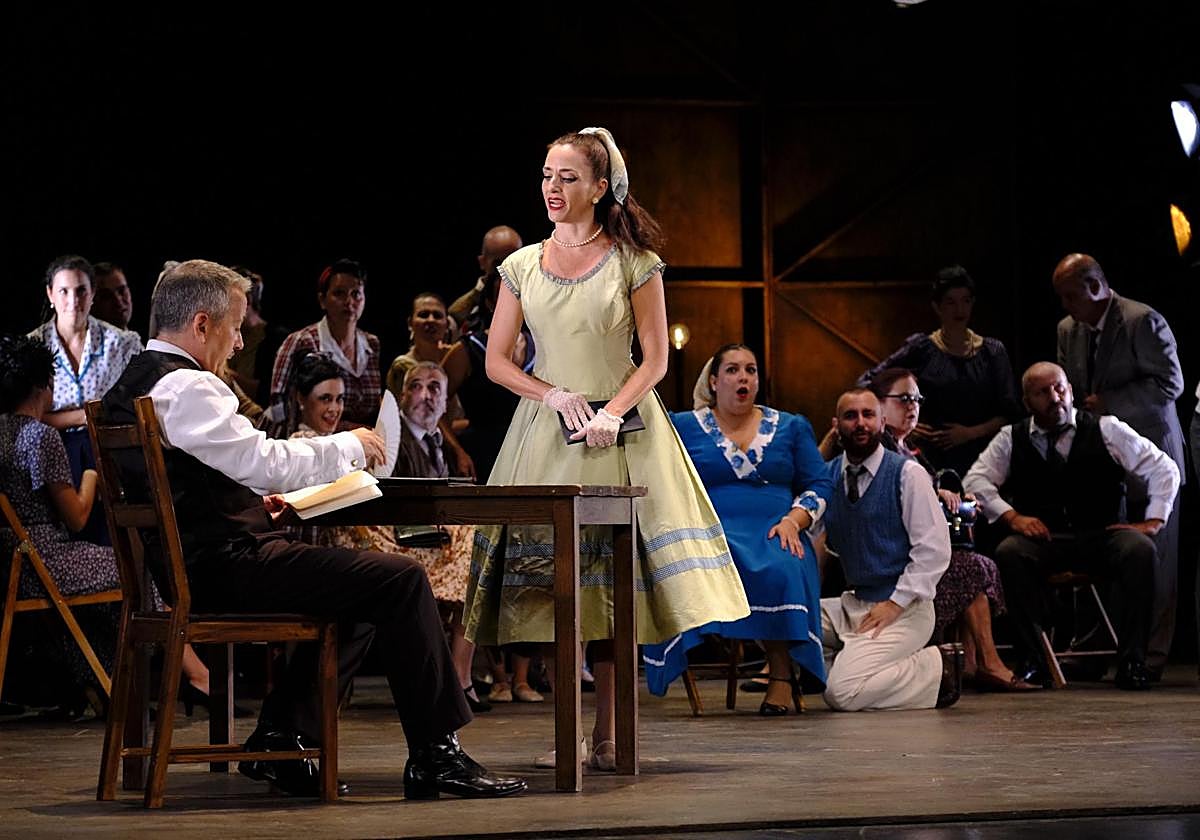 Momento de la representación.