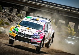 Juan Carlos Quintana y Jonathan Hernández (Skoda Fabia R5) fueron los más rápidos en Santa Lucía.