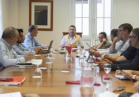 Asamblea de este lunes del Consorcio del Agua de Lanzarote.