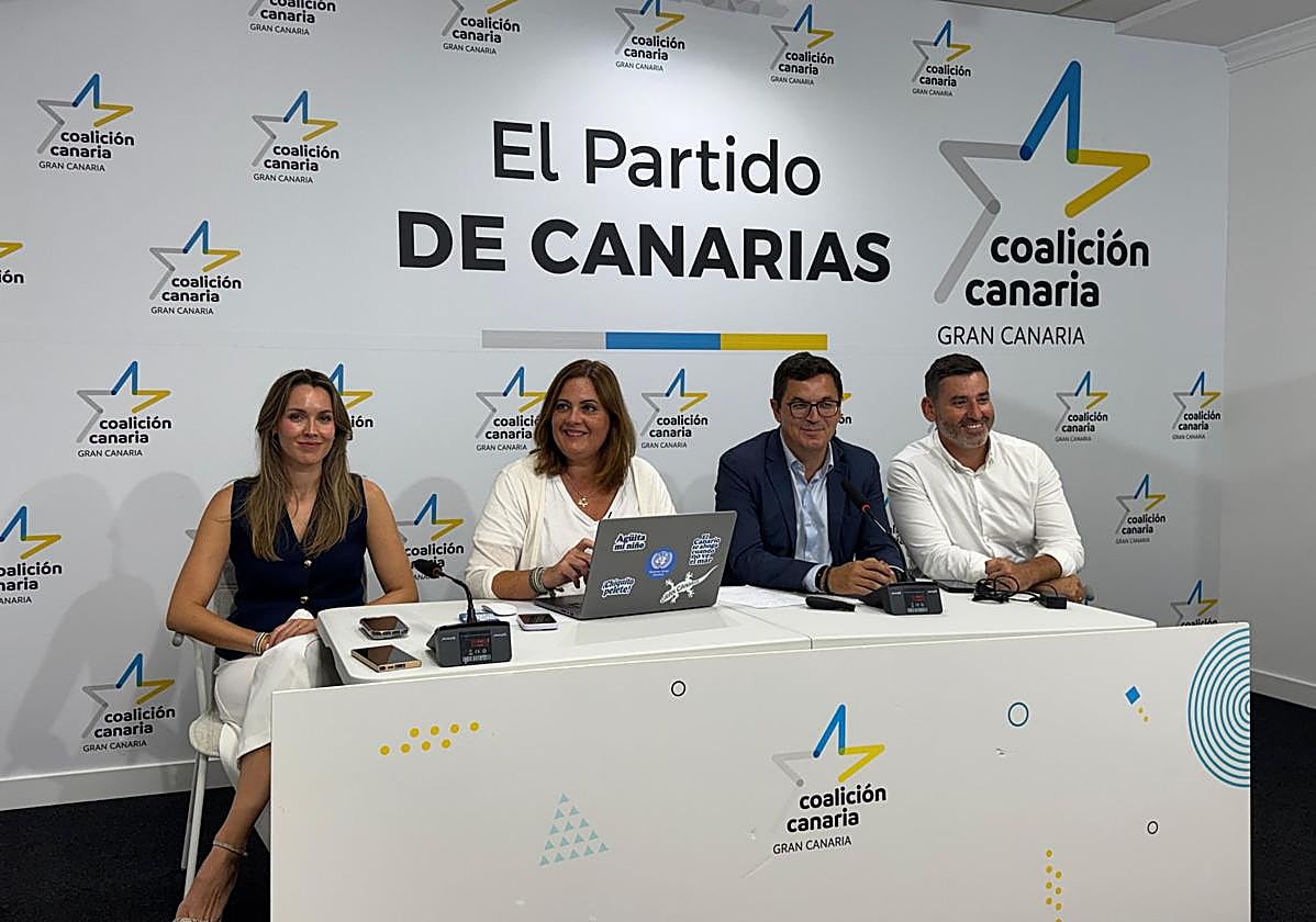 Reunión de la Ejecutiva insular de CCen Gran Canaria. Pablo Rodriguez es el secretario insular de CC, aunque ayer tomó la palabra María Fernández.