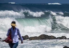 Imagen de archivo de oleaje.