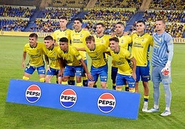 Imagen de los jugadores de la UD Las Palmas.