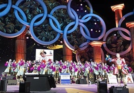La Afilarmónica Los Melindrosos durante su participación en el concurso el pasado febrero.