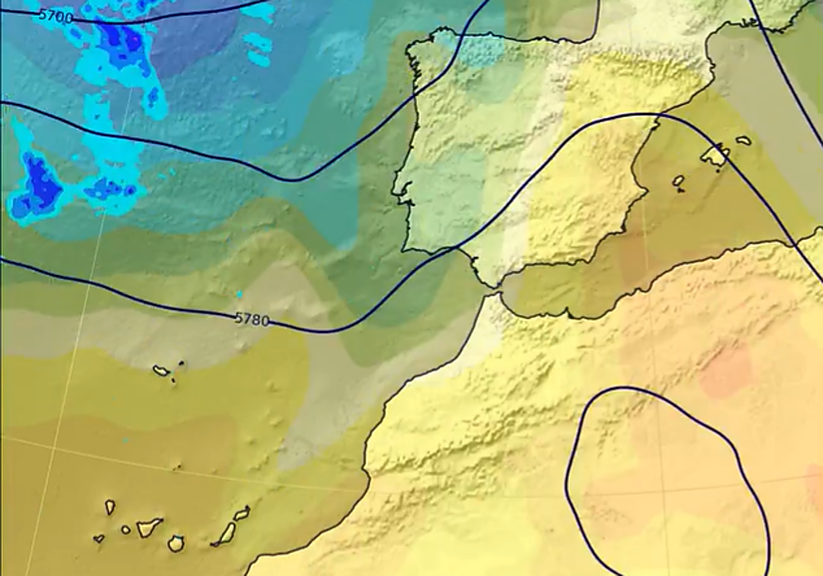 Captura de la previsión según la Aemet.
