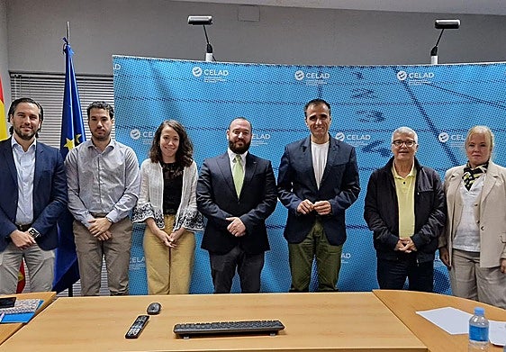Imagen de la reunión mantenida en Madrid por representantes del Gobierno de Canarias y la Comisión Española para la Lucha contra el Dopaje en el Deporte (CELAD).