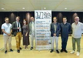 Representantes de la instituciones promotoras, en la presentación.