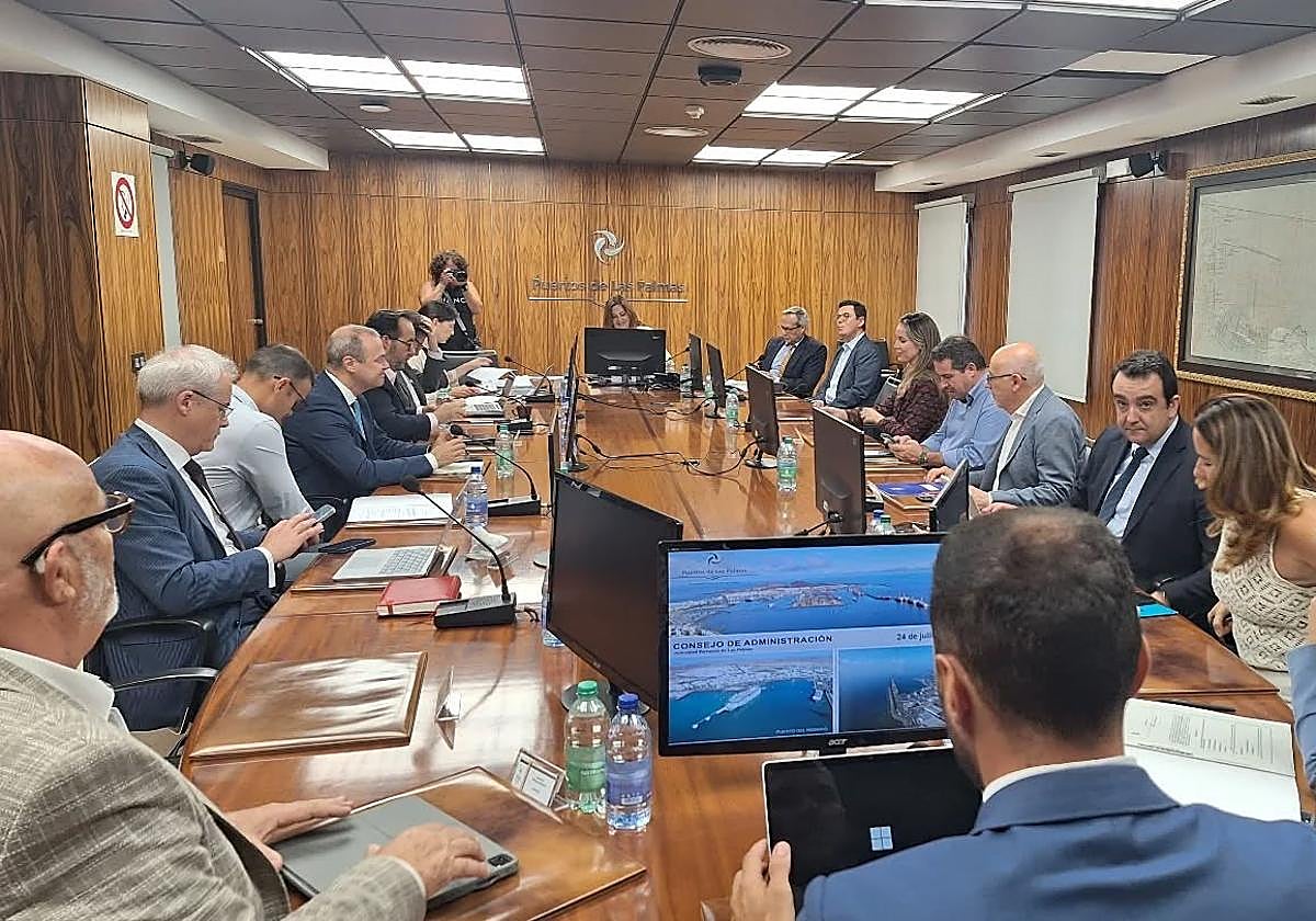Consejo de administración de este jueves de la Autoridad Portuaria de Las Palmas.
