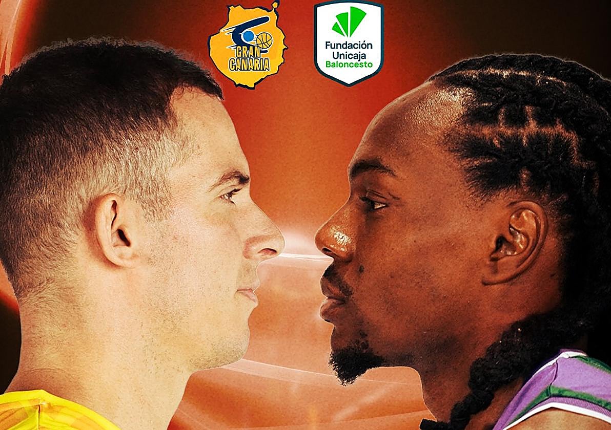 Cartel del encuentro entre grancanarios y malagueños.