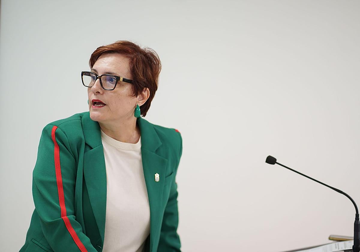 La consejera de Bienestar Social, Candelaria Delgado, este jueves en Tenerife.