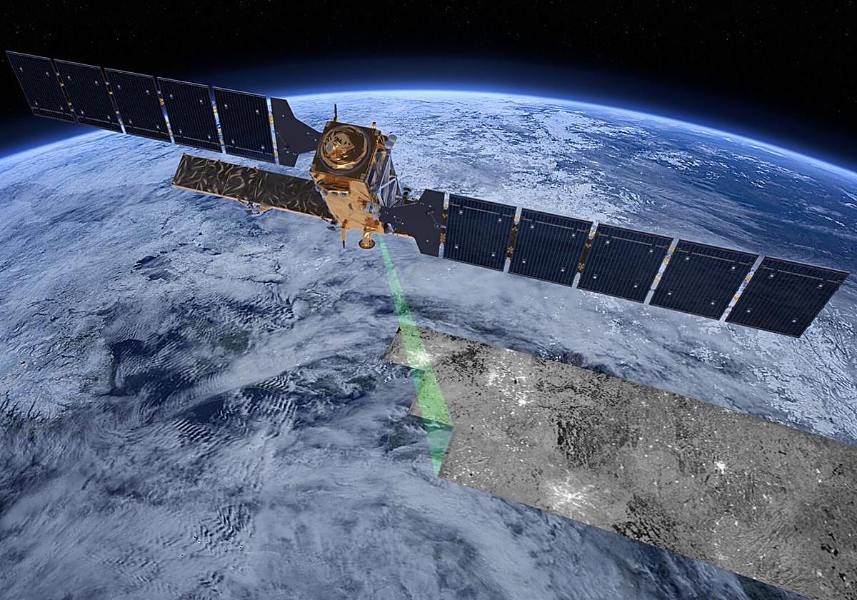 Imagen del satélite Sentinel-1C.