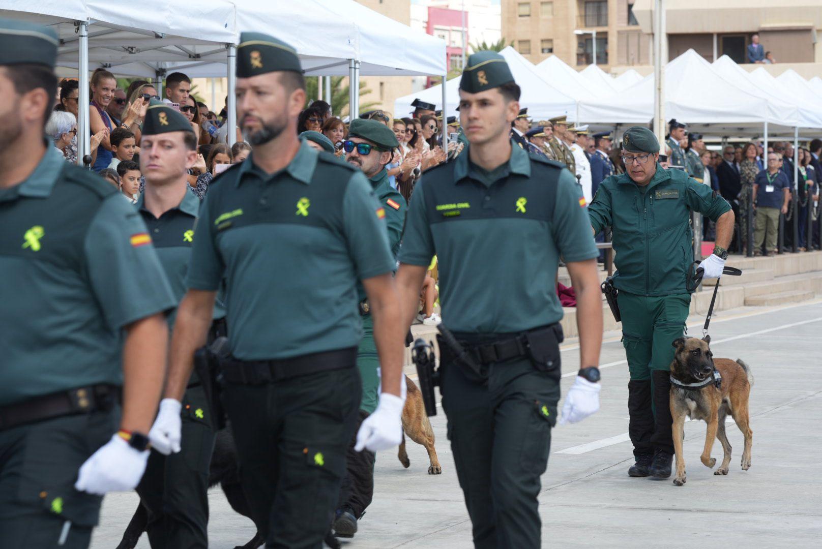 El acto militar en Las Palmas de Gran Canaria, en imágenes