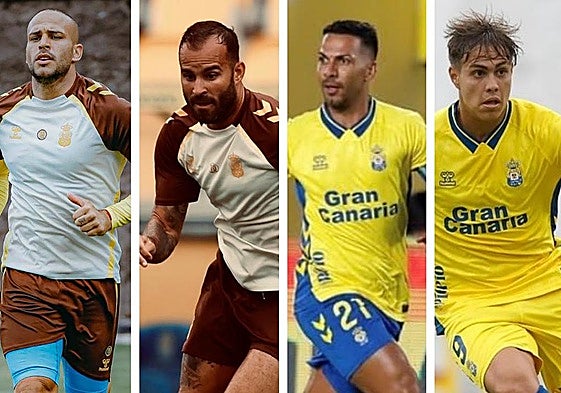 Imagen de Sandro, Jesé, Viera y Recoba, actualmente lesionados en el cuadro amarillo.