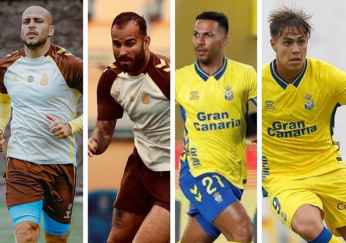 Imagen de Sandro, Jesé, Viera y Recoba, actualmente lesionados en el cuadro amarillo.