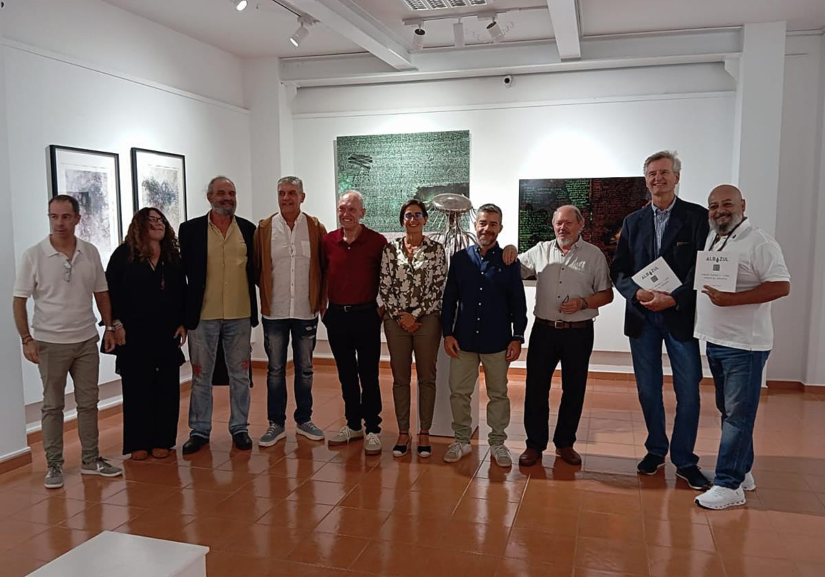 Inauguración de la muestra en la Sala de Arte Agüimes.