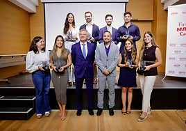 Entrega de los reconocimientos que la Mapfre concede cada año a lo médicos internos residentes (MIR) más destacados de los diferentes hospitales públicos de las islas.