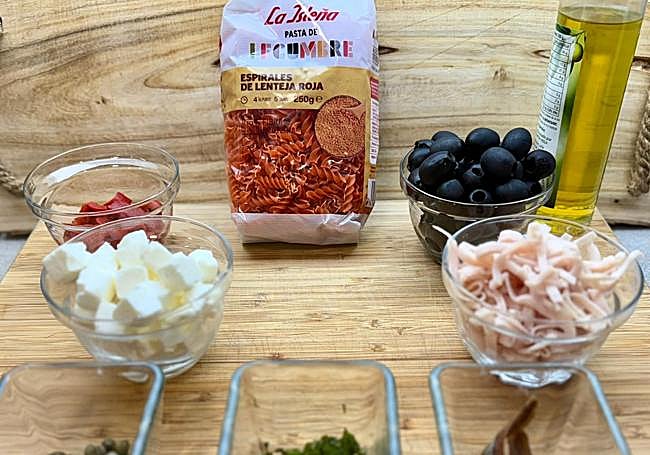 Dispondremos todos los ingredientes