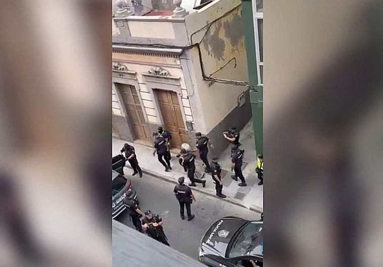 Momento de la detención de El Guaca.