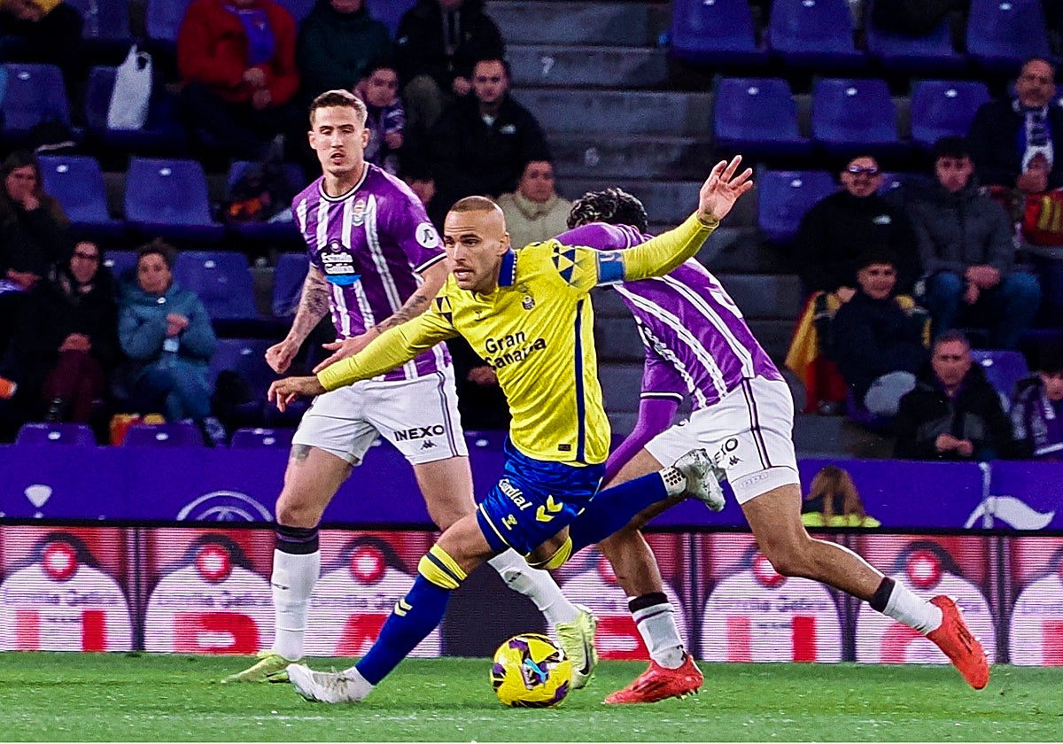 Imagen de Sandro en la última visita de la UD Las Palmas al José Zorrilla.