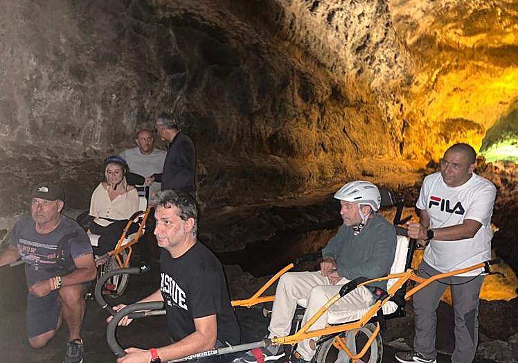 Momento de descanso durante el paseo.
