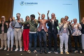 Presentación del partido Municipalistas Primero Canarias en mayo de este año en Infecar.