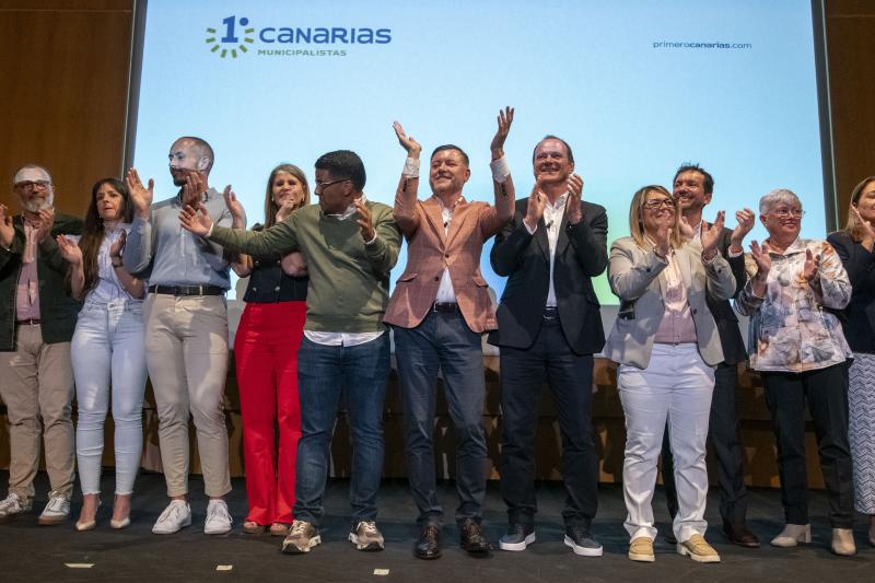 Presentación del partido Municipalistas Primero Canarias en mayo de este año en Infecar.