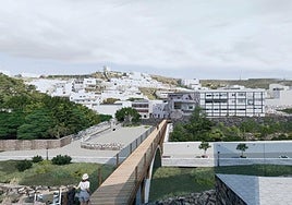 Proyecto para construir una pasarela de madera que conecte el casco urbano de Agaete.