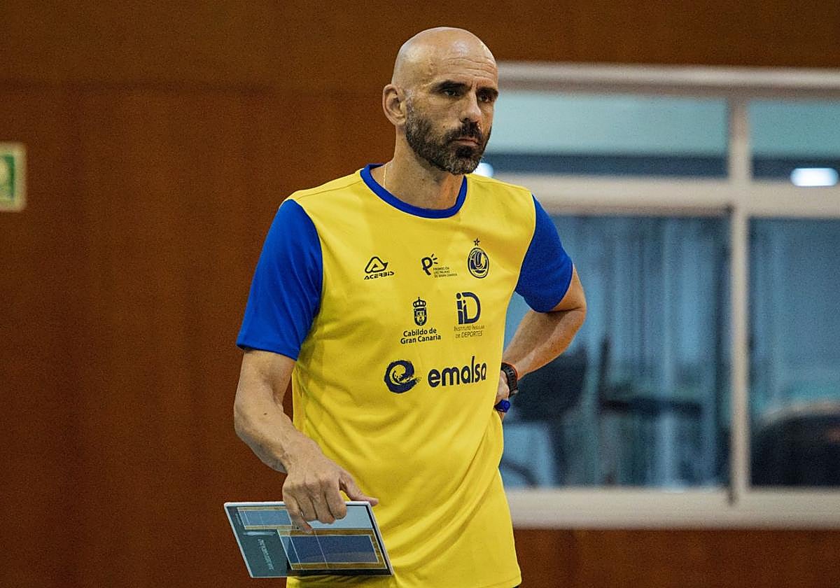 Juan Diego, durante un entrenamiento de esta semana.