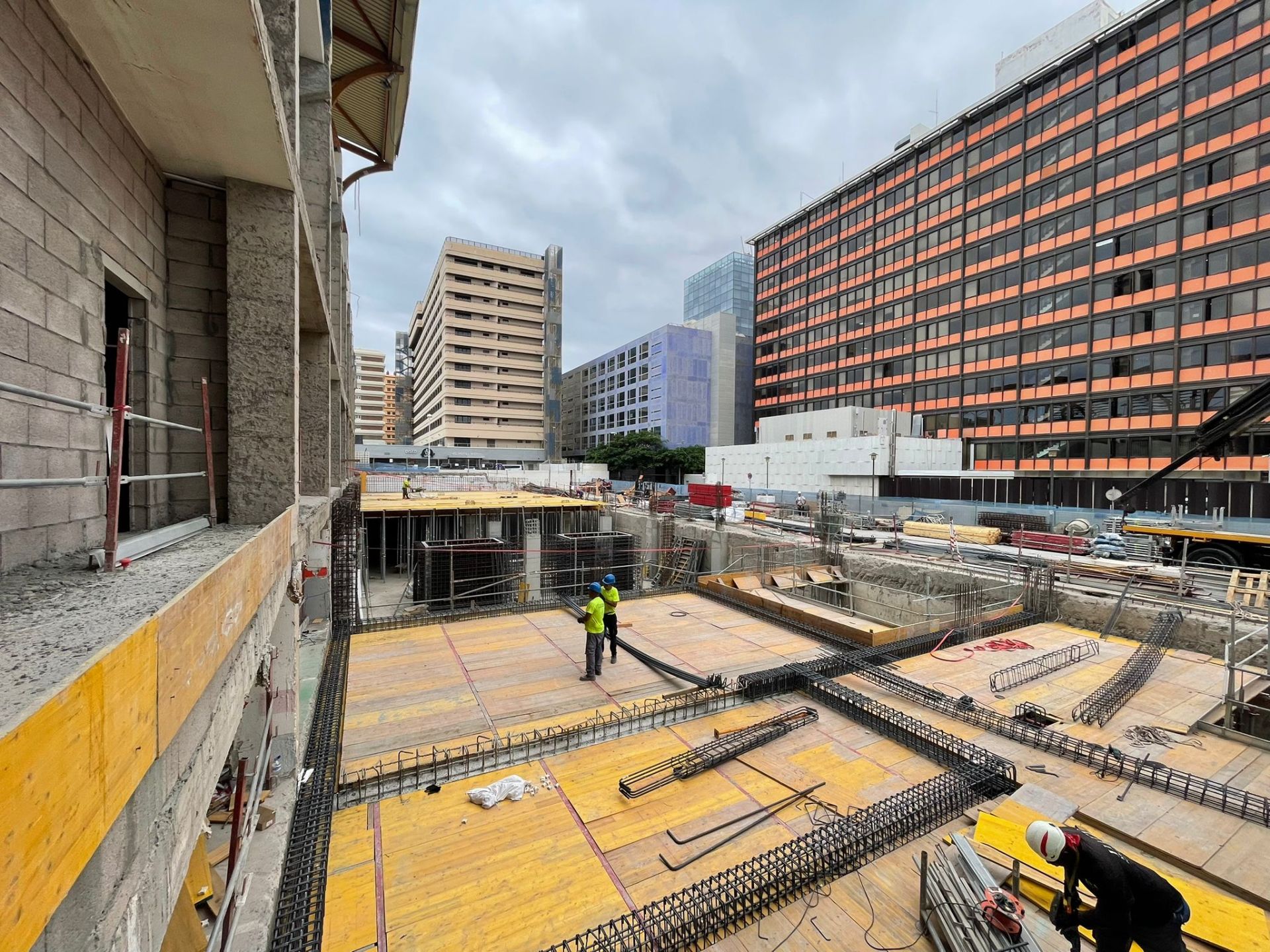 El Centro Insular de Deportes lleva seis meses de obra y los avances son notorios.