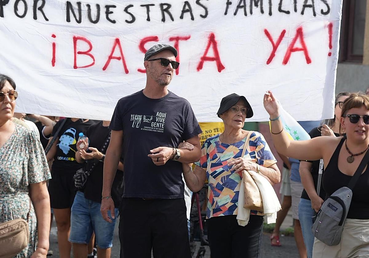 Manifestación en Guanarteme: los vecinos protestan por la especulación urbanística