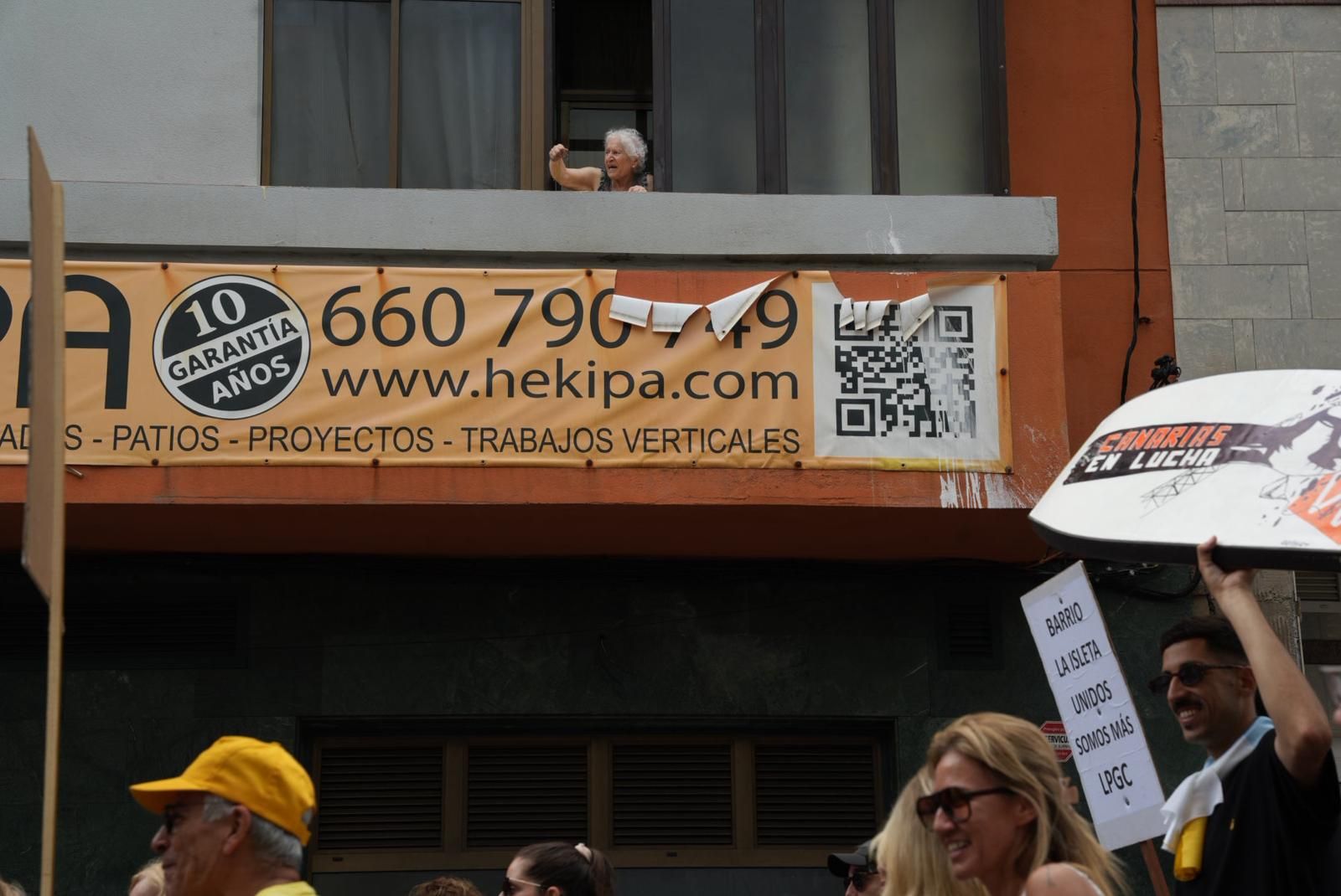 Manifestación en Guanarteme: los vecinos protestan por la especulación urbanística