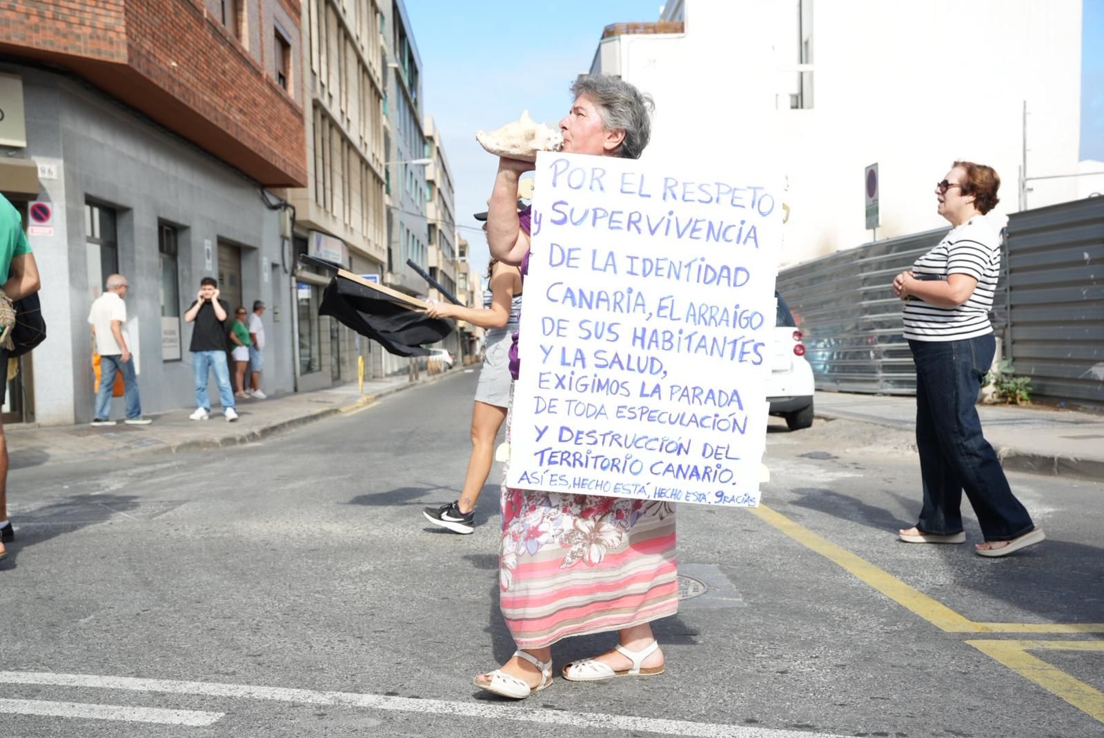 Manifestación en Guanarteme: los vecinos protestan por la especulación urbanística