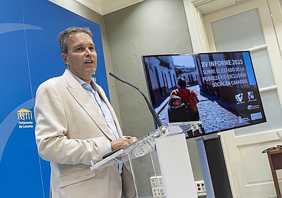 El representante en Canarias de la Red Europea de Lucha contra la pobreza, Fernando Rodríguez.