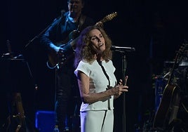 Ana Belén en el escenario del Auditorio Alfredo kraus.
