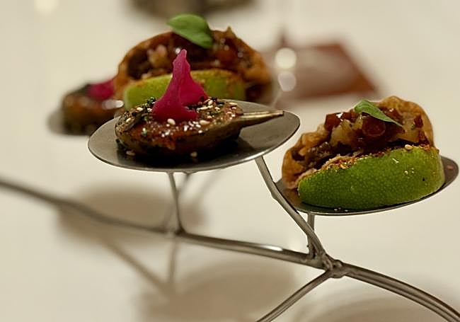 Taco y berenjena de Akira