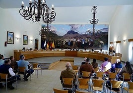 Imagen de archivo del salón de plenos de las Casas Consistoriales.