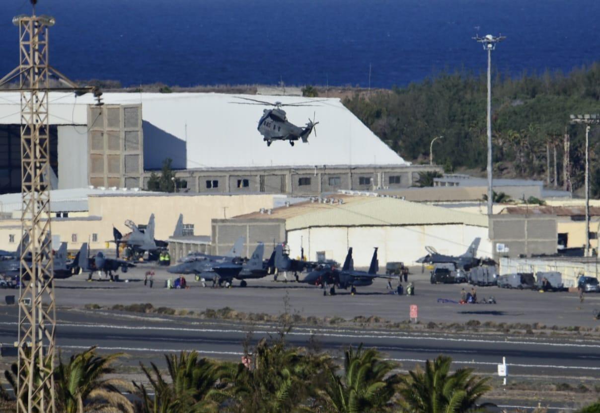 Maniobras de la OTAN sobre el cielo de Canarias, en imágenes