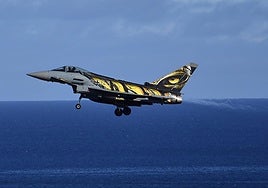Maniobras de la OTAN sobre el cielo de Canarias, en imágenes