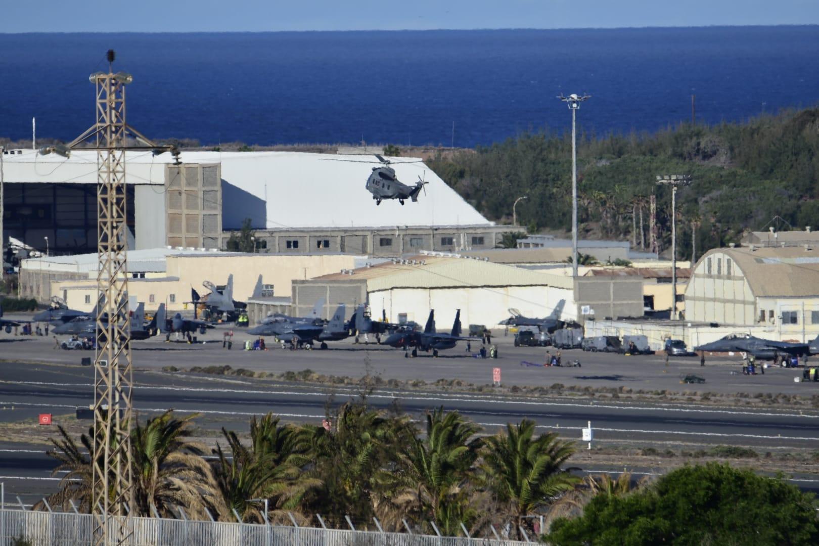 Maniobras de la OTAN sobre el cielo de Canarias, en imágenes
