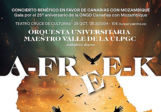 Cartel de la gala benéfica.