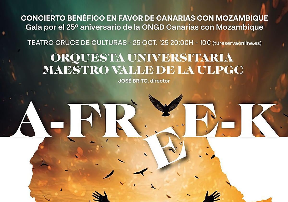 Cartel de la gala benéfica.