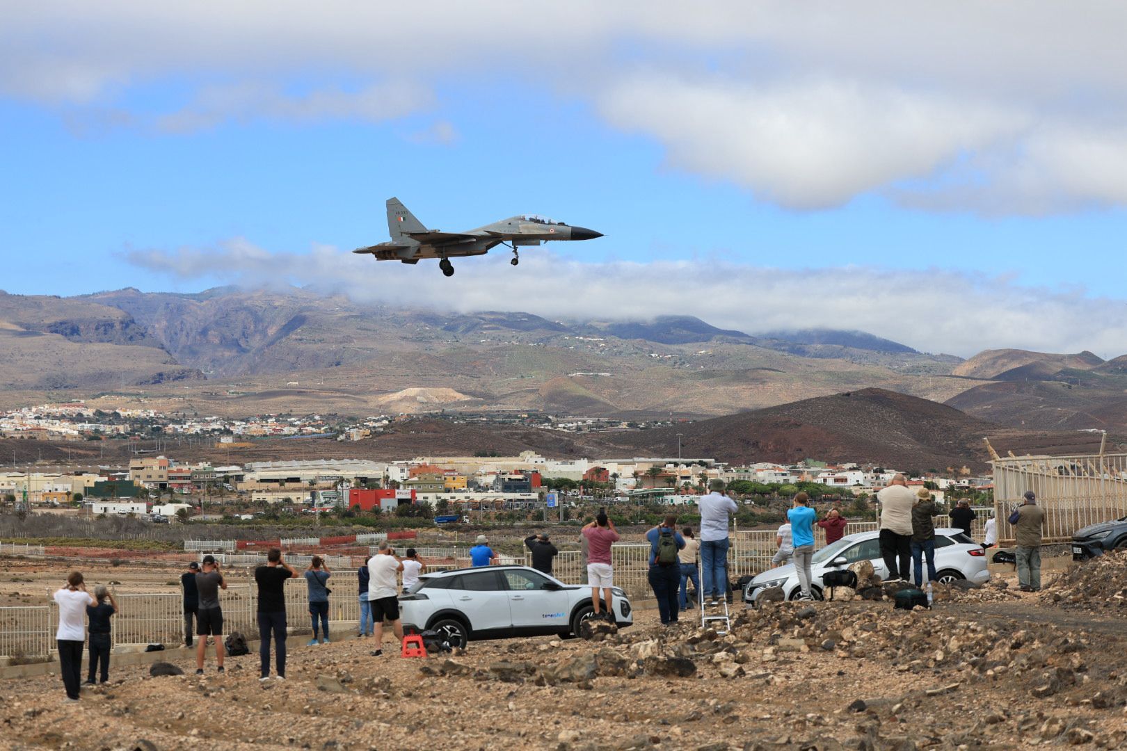 Los 'spotters' están disfrutando estos días en Gran Canaria de las maniobras militares Ocean Sky.