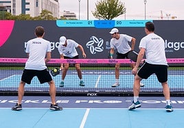 Imagen de un partido disputado en Málaga.