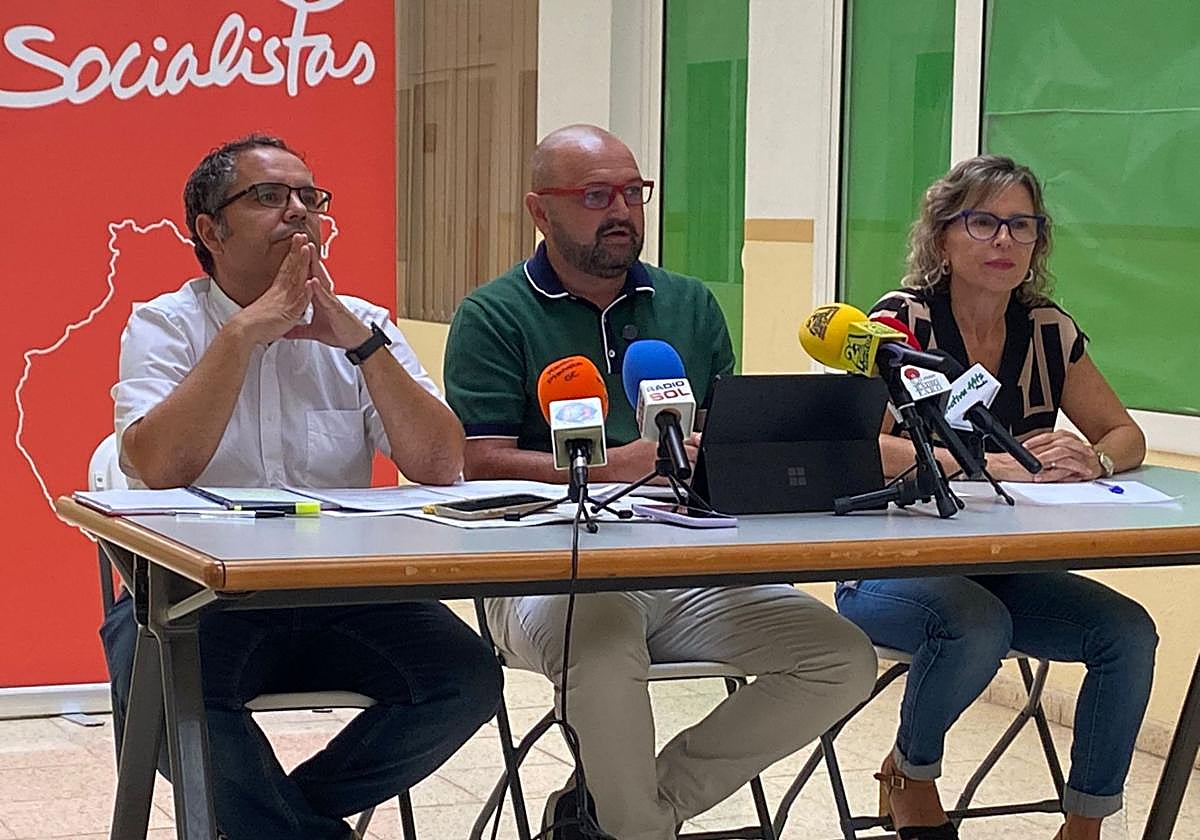 Rueda de prensa del PSOE de San Bartolomé de Tirajana.